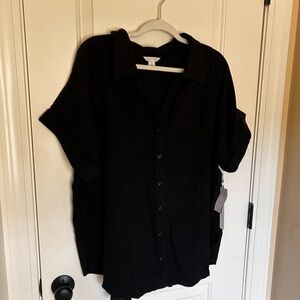 Caslon Black Button-Down Women's Shirt